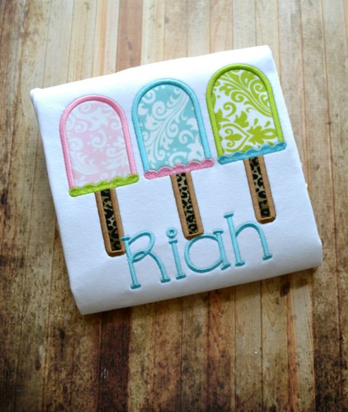 Popsicle Trio 2 Applique