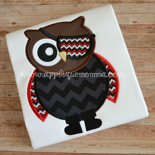 Pirate Owl Applique