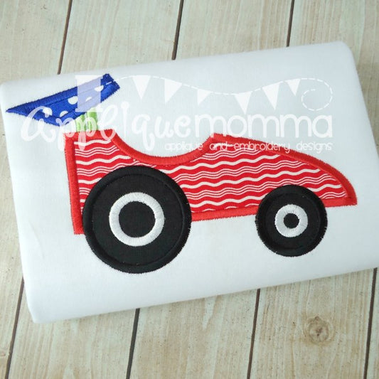 Simple Race Car Applique