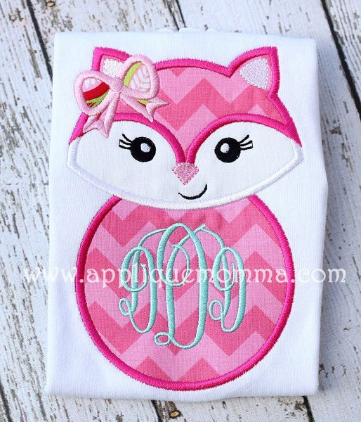 Girly Fox Applique