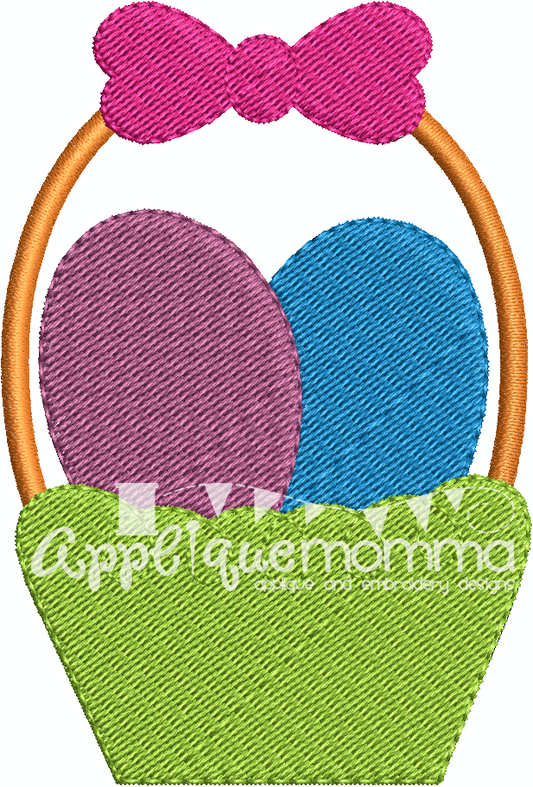 Easter Basket 3 Mini Embroidery Design
