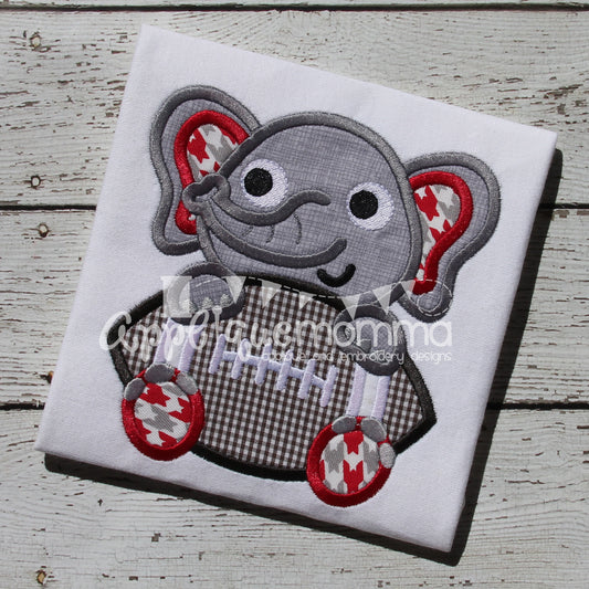 Football Elephant Applique