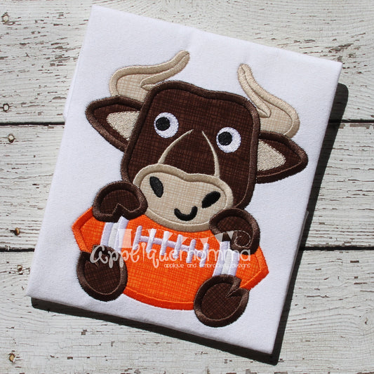 Football Longhorn Applique