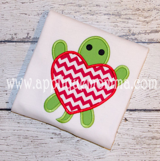 Heart Turtle Applique