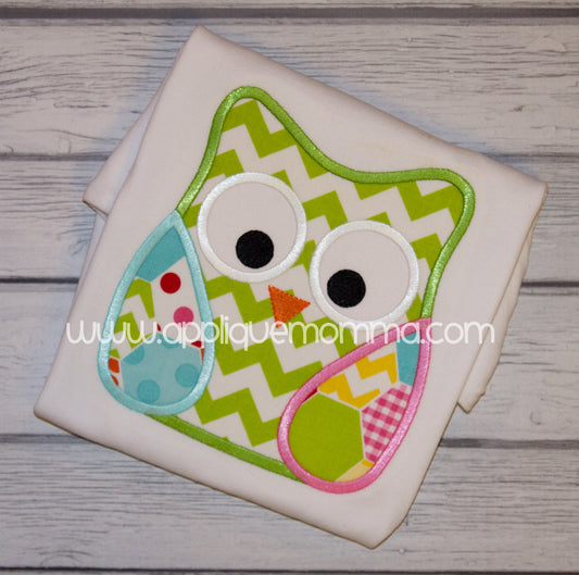 Owl 6 Applique Design