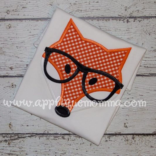 Hipster Fox Applique