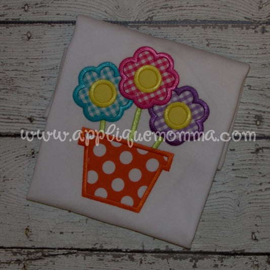 Flower Pot Applique