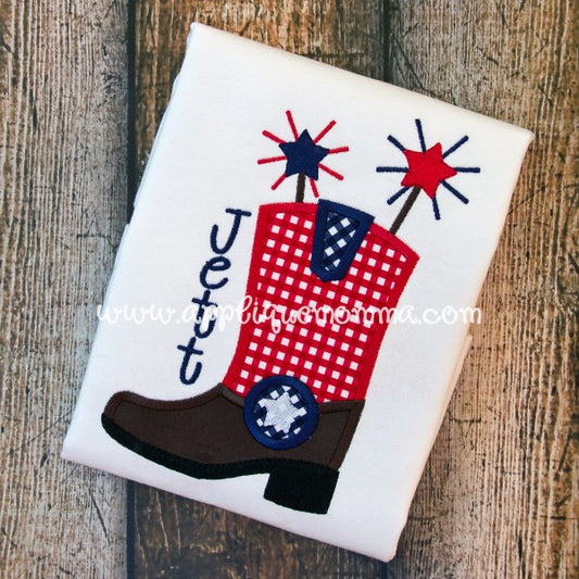 Patriotic Boot Applique