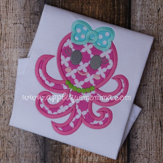 Girly Octopus Applique