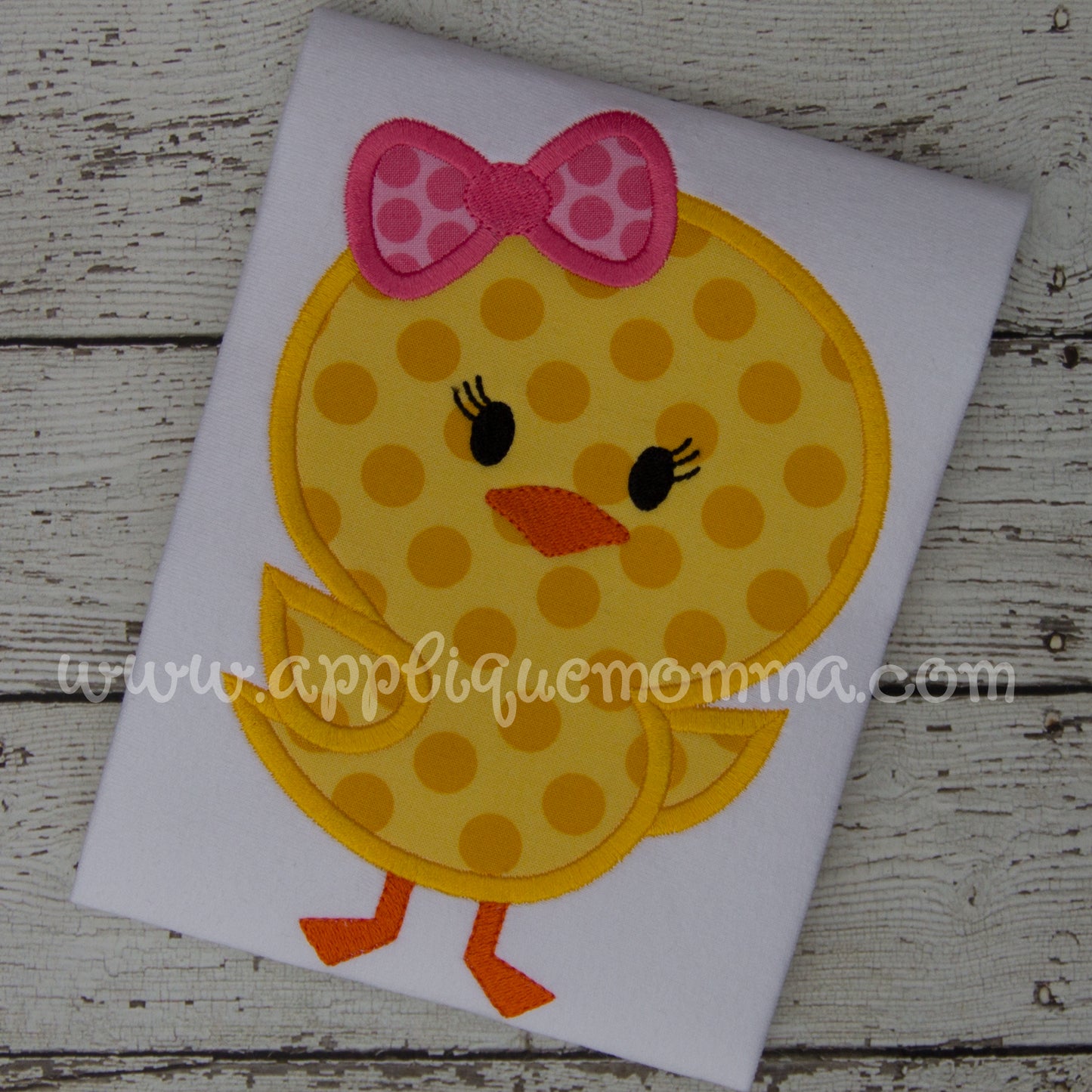 Girly Easter Chick 16 Applique