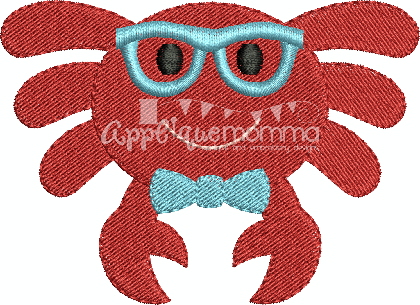 Mr. Crab Mini Embroidery Design