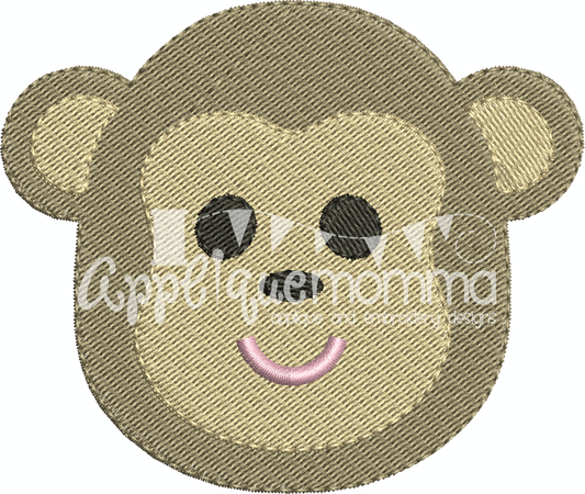 Monkey 2 Mini Embroidery Design