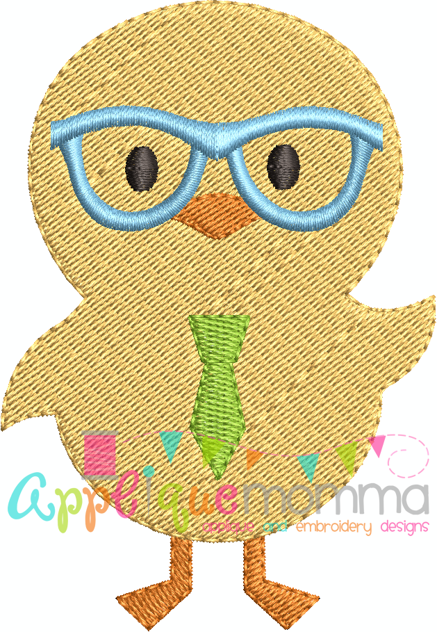 Mr. Easter Chick Mini Embroidery Design