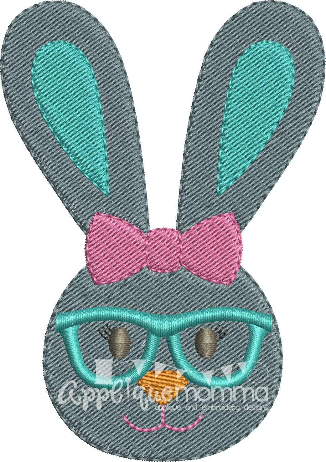 Mrs. Easter Bunny Mini Embroidery Design