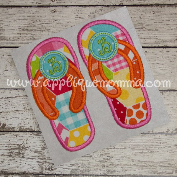 Flip Flops 3 Applique – Applique Momma