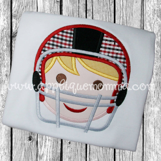 Helmet Boy Applique