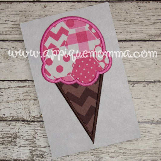 Ice Cream Cone 2 Applique