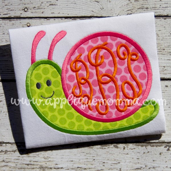 Snail 16 Applique Design – Applique Momma