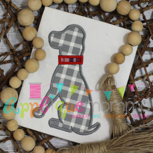 Simple Dog Applique Design